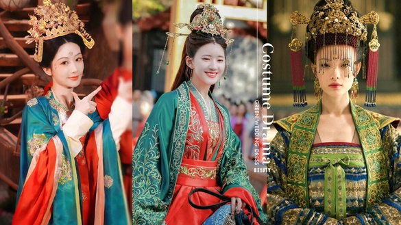 古裝劇9個「綠色嫁衣」!《國色芳華》結局楊紫又嫁李現，倪妮最霸氣，趙露思這套美翻天