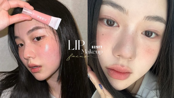 日韓女生都在畫的「粘膜感」妝容解析！軟萌唇內側粘膜選色，保留部分瑕疵卻精緻動人
