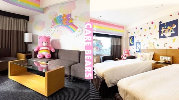 Care Bears粉必住！東京住宿推薦：新大谷飯店 Care Bears主題套房，住就送彩虹熊周邊