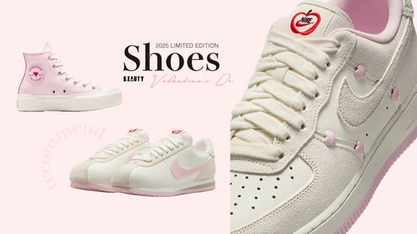 2025情人節限定鞋款整理！Nike AF1立體小愛心細節太可愛、Dr. Martens黑粉配色好心動