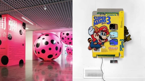 Threads爆紅電子遊戲機在這！4、5月台北展覽活動：金魚藝術展、草間彌生展到這時