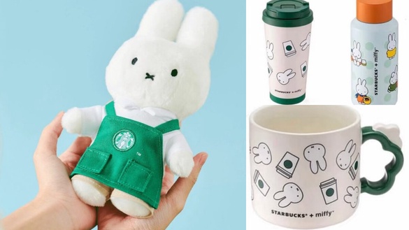 星巴克 x 米飛兔Miffy！台灣5月開賣，超萌週邊隨行杯、馬克杯、玩偶要收！
