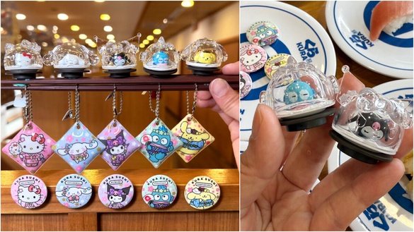 有Kitty！藏壽司Ｘ三麗鷗扭蛋5/9登場，Kitty、酷洛米、布丁狗都有再送環保杯、旅行袋