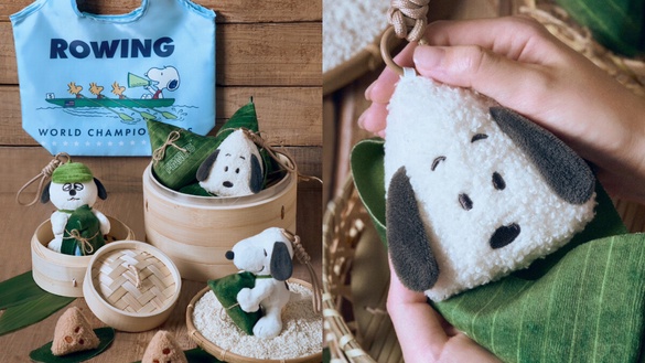 史努比變粽子！威秀5/23開賣端午限定史努比粽子系列：史努比粽子購物袋、玩偶必收