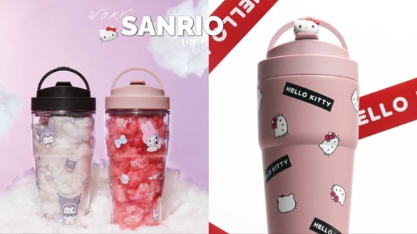 7-11「WOKYx三麗鷗系列」新登場！Kitty渾圓杯、酷洛米純透瓶、美樂蒂彈蓋瓶可愛必收