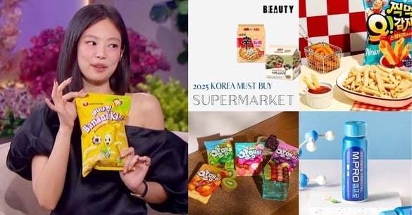 2025韓國「超市必買」伴手禮TOP12！Jennie最愛香蕉餅乾必囤、現在最夯泡麵是「這款」