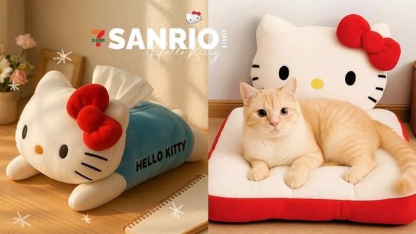 7-11「三麗鷗周邊」可愛登場！KITTY坐墊、面紙套、酷洛米吊飾提袋、派對系列玩偶必收