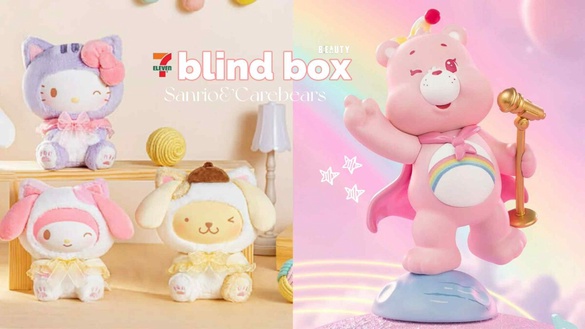 7-11「三麗鷗萌小貓盲盒」可愛登場！6款人氣角色必收藏，再推CareBears、蠟筆小新盲盒