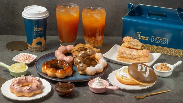 Mister Donut 聯名可不可推「熟成紅茶＆胭脂紅茶」甜甜圈8/1開賣，茶香甜甜圈再享優惠