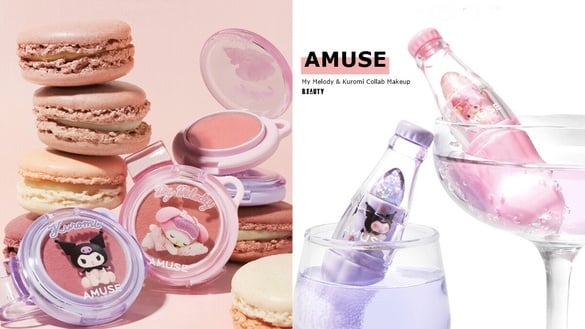 AMUSE 「美樂蒂＆酷洛米」聯名彩妝登場！兩款熱賣氣墊、可樂瓶蘇打潤唇膏夢幻必收