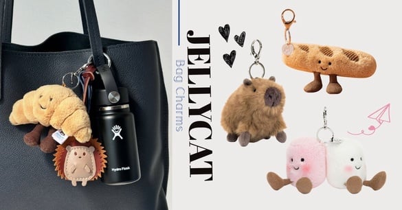 Jellycat不要只買娃娃！必搶「包包吊飾」先鎖定：Jennie同款水豚、棉花糖雙胞胎超夯！