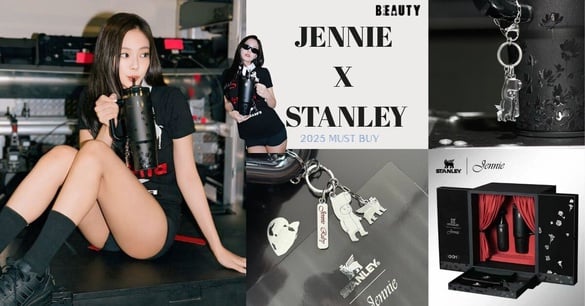 Stanley X Jennie 打造聯名保溫杯！新吊飾是超可愛「卡皮巴拉妮」，台灣販售時間出爐