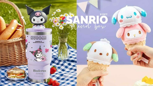 7-11「三麗鷗新品」療癒登場！酷洛米冰壩杯，三麗鷗冰淇淋、碰碰車、奶茶杯盲盒超欠收
