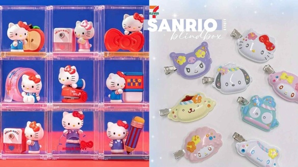 7-11「三麗鷗盲盒」可愛登場！KITTY文具系列、三麗鷗髮夾吊飾、酷洛米禮物萌趣豆必收