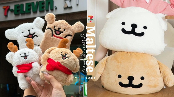 7-11「線條小狗」集點登場！線條小狗巨大絨毛抱枕、聖誕玩偶吊飾、證件套等16款一次看