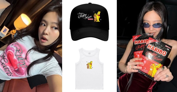 JENNIE x Haribo正式開賣！聯名哪裡買？全品項＋台幣售價一次看，Jennie同款愛心T必搶
