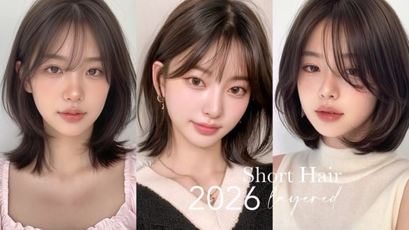2026層次短髮推薦！8款日韓短髮範本＋適合臉型一次看，好整理、留長不尷尬