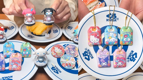 三麗鷗在藏壽司！藏壽司聯名三麗鷗15款扭蛋12/26開跑，加碼三麗鷗環保杯、頸枕必收