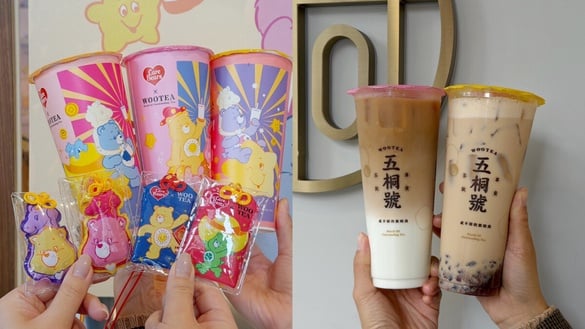買一送一！五桐號新品「水梨手搖、琥珀烤奶」1/22開賣！Care Bears第二彈、發財金必收