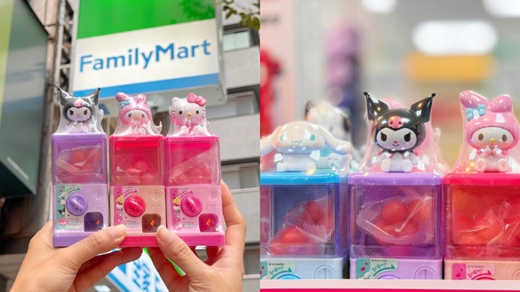 Kitty在全家！全家開賣「三麗鷗糖果扭蛋機」，美樂蒂、酷洛米、布丁狗全6款享77折優惠