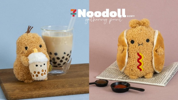 7-11「noodoll米薯寶」集點！大亨堡、珍奶通通變身米寶寶，大擁抱米寶餃抱枕可愛必收