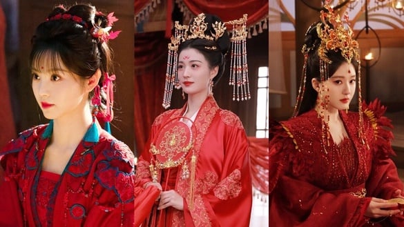 9位陸劇95花「紅嫁衣」古裝！田曦薇《逐玉》最樸素，王楚然美翻，宋祖兒這套確實驚豔