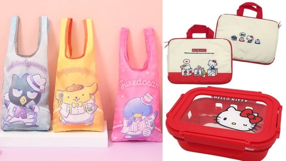 Hello Kitty在全家！全家開賣「Kitty周邊」：Kitty環保袋、環保杯、文具袋通通收！