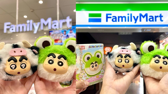全家「蠟筆小新大頭吊飾」即日起開賣！蠟筆小新變身青蛙、小熊等全5款必收
