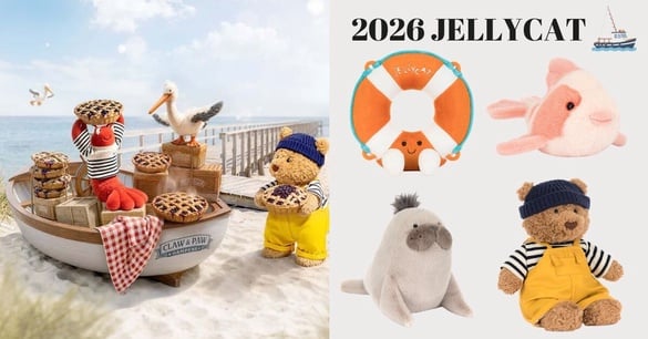 2026 Jellycat 官網夏天新品清單：水手巴塞羅熊、呆萌海獅寶寶全都欠收藏！