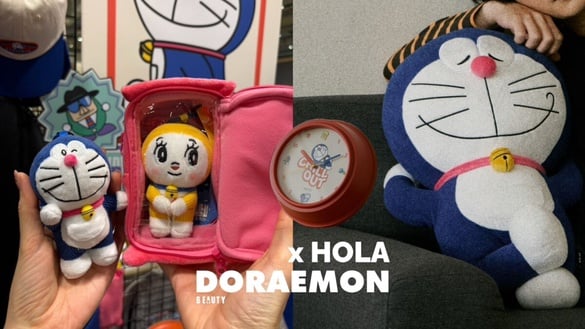 哆啦A夢現身HOLA!復古配色餐茶、時髦燈芯絨小包、任意門款娃包等20款新品一次看