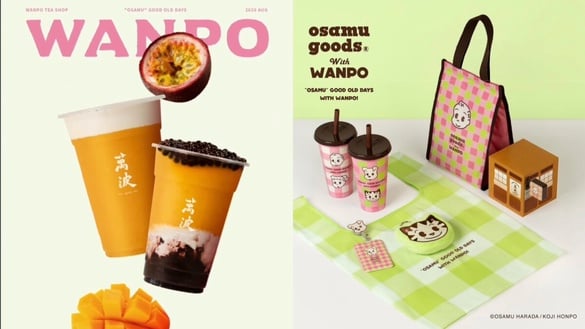 萬波Ｘ日本可愛始祖OSAMU GOODS®：五款限定周邊、三款夏日芒果系飲品同步亮相！