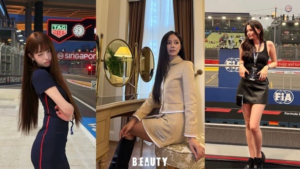 子瑜、張員瑛、Becky「新加坡 F1」穿搭同款神出來了！一窺韓星觀賽私服示範