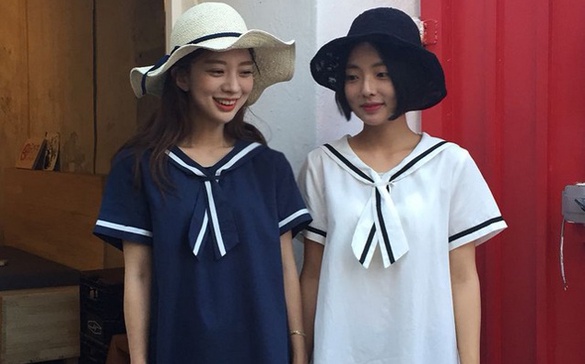 水手服強勢回歸！大勢女團、韓妞、模特兒都醬穿！