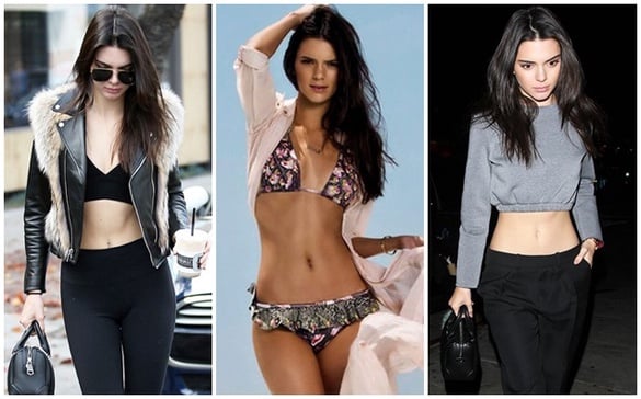 「炫腹魔人」Kendall Jenner，超模的苗條曲線這樣來～  