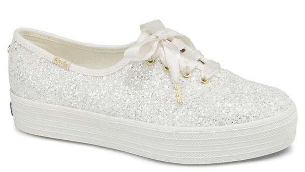 「Keds Ｘ Kate Spade」聯名婚嫁鞋款超夢幻！緞帶玫瑰金、象牙白穿上腳立馬仙氣破表！