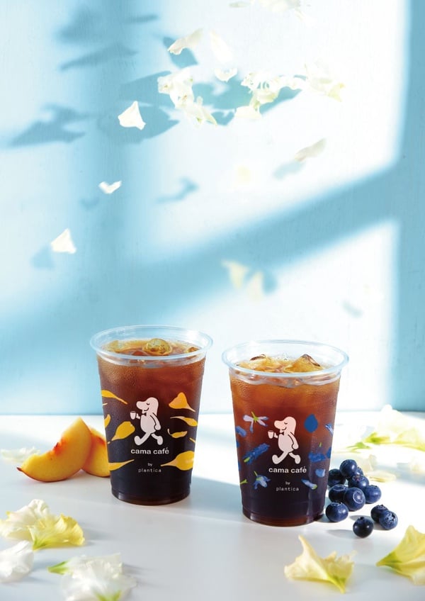cama café X日本國際花藝設計團隊plantica推出期間限定花杯，一共6款cama café X plantica冰、熱花杯通通要收集！