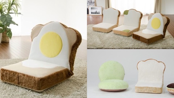 日本雜貨品牌推出「早餐系列」家居用品,吐司坐墊、荷包蛋毯子,讓人想窩在家一整天!