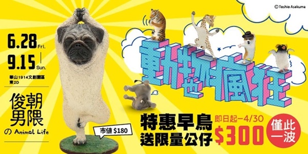 「動物也瘋狂 朝隈俊男のAnimal Life」登陸台灣！超過30隻等身大型公仔療癒又好拍！