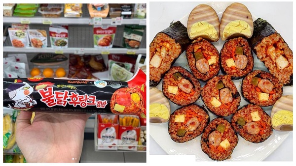 吃過辣炒雞泡麵還不夠！韓國GS超商推出新品「海苔飯捲」、「辣炒雞飯糰」，嗜辣控一定要嚐鮮！