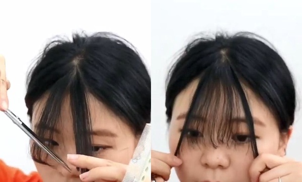 韓妞手把手教學瀏海「3段式剪法」！分區、中分斜剪，再也不怕瀏海剪失手！