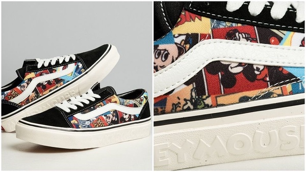 全新Vans x 米奇聯名鞋款即將開賣，滿滿的米奇漫畫圖騰，大人小孩可以一起穿！