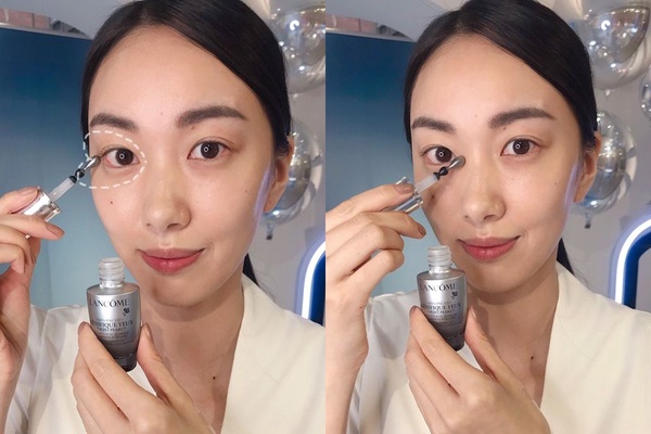 蘭蔻肌因亮眼精粹大升級！按摩「愛心步驟」黑眼圈消失、眼袋淡化，睫毛也變濃密