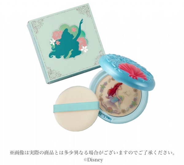 Creer Beaute推出小美人魚、茉莉公主聯名蜜粉餅～補妝超夢幻，開蓋那刻感覺變身迪士尼公主了！