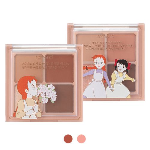 紅髮安妮也出彩妝了？韓國彩妝部落客品牌rom&nd聯名《清秀佳人》，韓妞間瘋傳包裝太過分可愛！