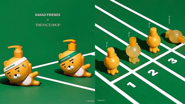 THE FACE SHOP運動系列Kakao Friends台灣終於要上市啦！萊恩跟屁桃運動的模樣，粉絲們絕對不能錯過～