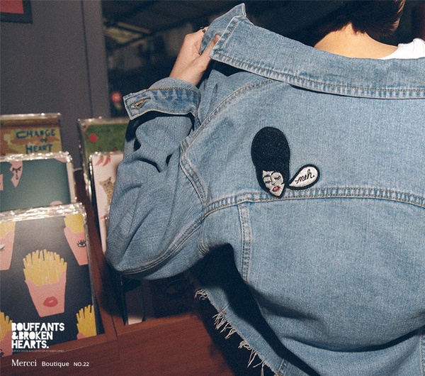 漢娜妞Mercci22和美國時尚插畫品牌『BOUFFANTS & BROKEN HEARTS』首度聯名！白T和居家服都好燒呀～
