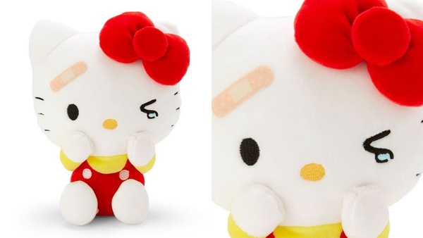 三麗鷗推出「受傷系列」玩偶，HELLO KITTY、蛋黃哥、布丁狗淚眼汪汪，趕緊抱緊處理秀秀！