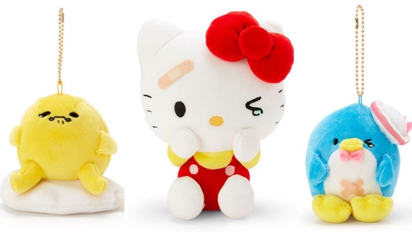 三麗鷗推出「受傷系列」玩偶，HELLO KITTY、蛋黃哥、布丁狗淚眼汪汪，趕緊抱緊處理秀秀！