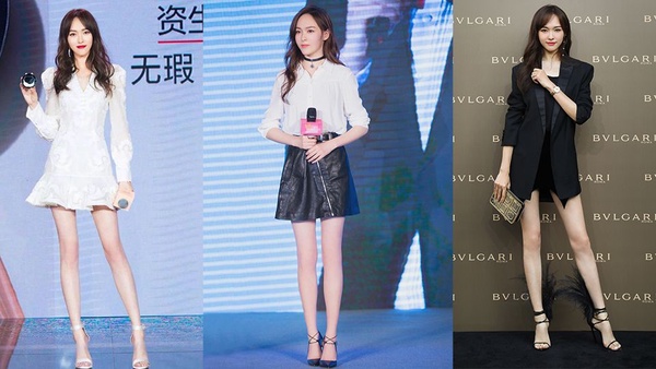 10位當紅小花美腿排行榜TOP 10！楊冪不是第一，唐嫣腿長110，誰是腿精一目了然