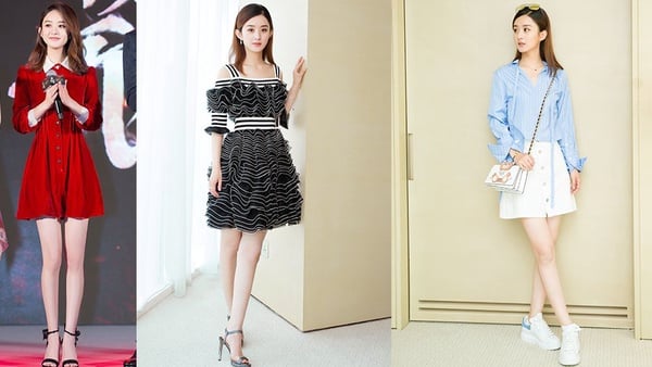 10位當紅小花美腿排行榜TOP 10！楊冪不是第一，唐嫣腿長110，誰是腿精一目了然